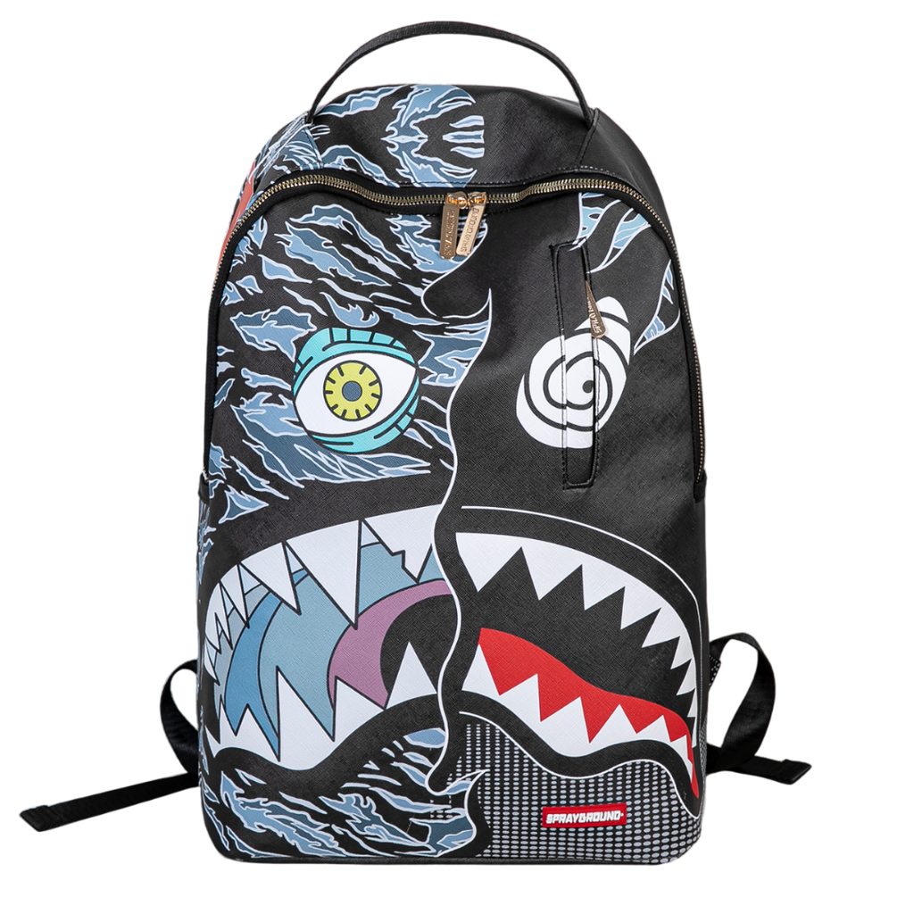 Mochila Sprayground Split Monster Shark DLXV (Edición Limitada)