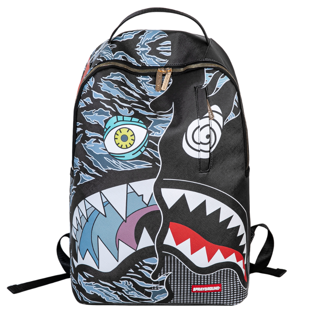 Mochila Sprayground Split Monster Shark DLXV (Edición Limitada)