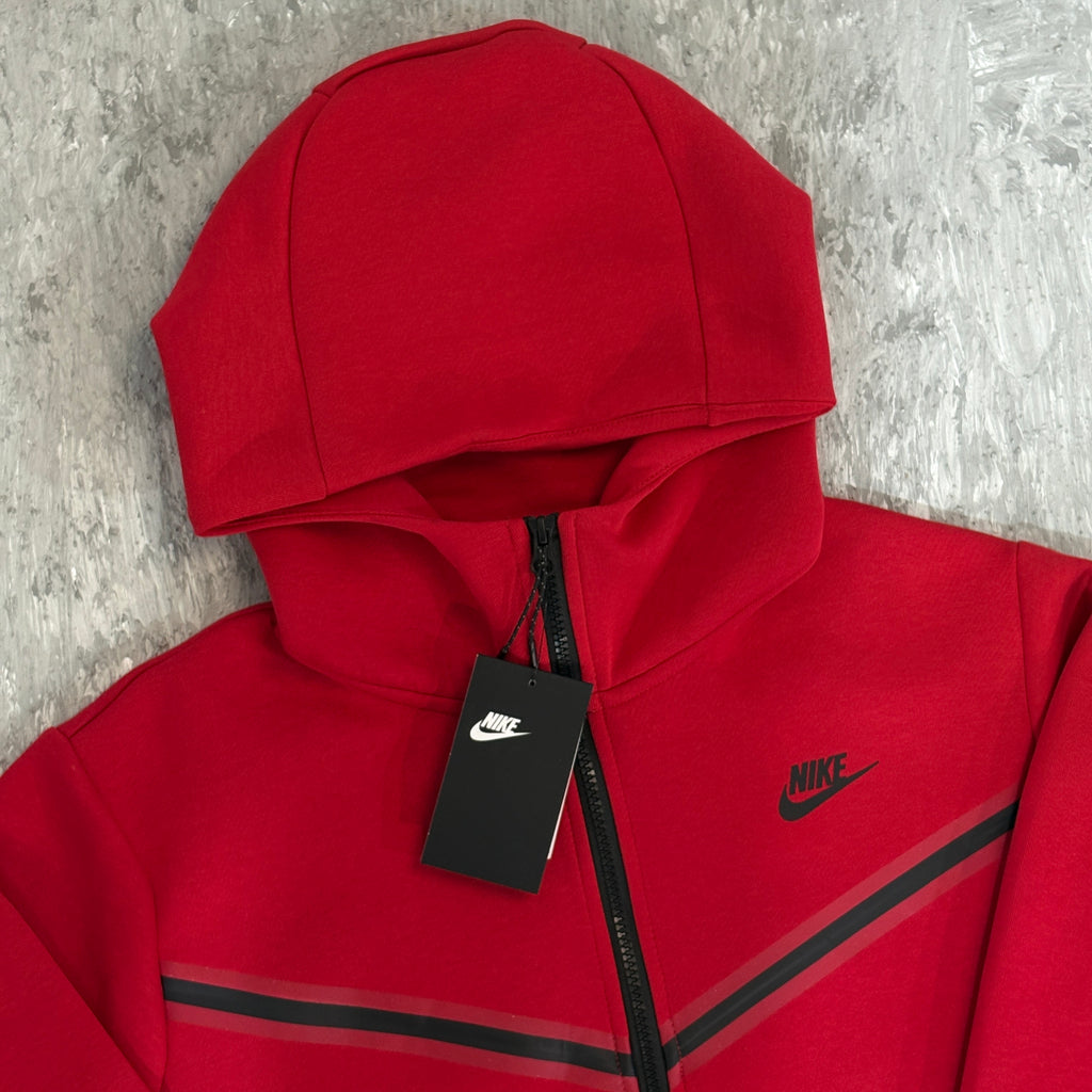 Sudadera Nike Sportswear Tech Fleece Full-Zip Hoodie (University Red / Black)