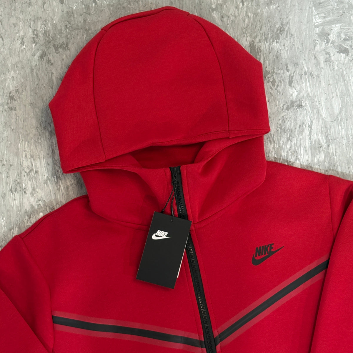Sudadera Nike Sportswear Tech Fleece Full-Zip Hoodie (University Red / Black)