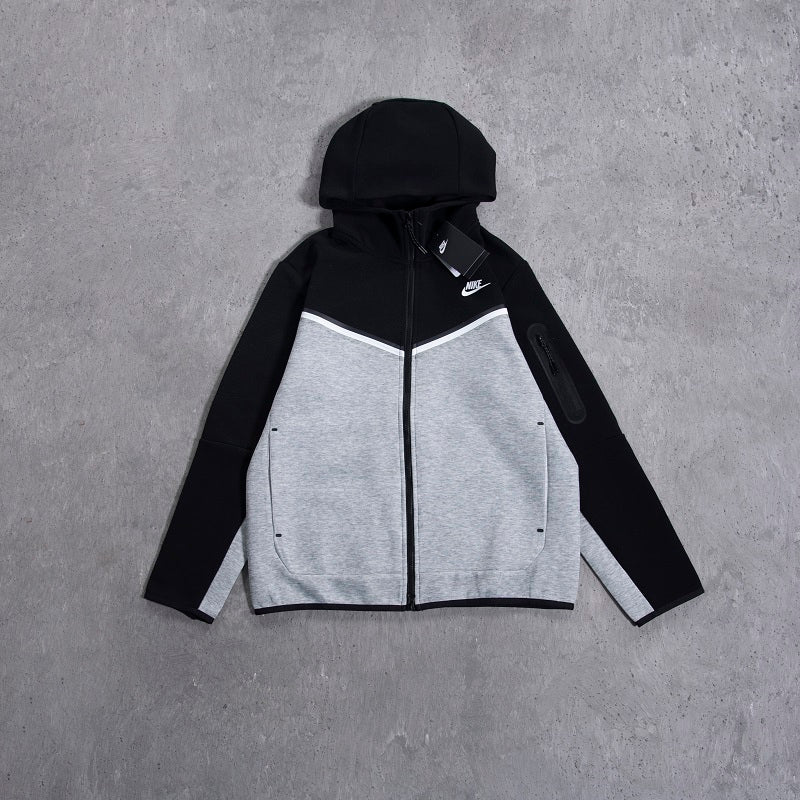 Sudadera Nike Sportswear Tech Fleece Full-Zip Hoodie (Black / Dark Grey Heather)