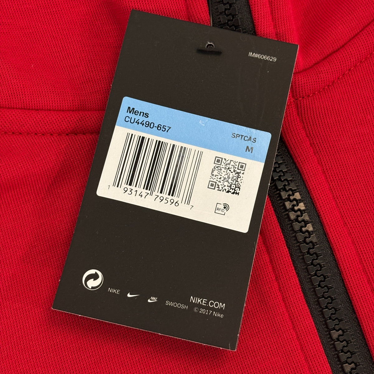 Sudadera Nike Sportswear Tech Fleece Full-Zip Hoodie (University Red / Black)