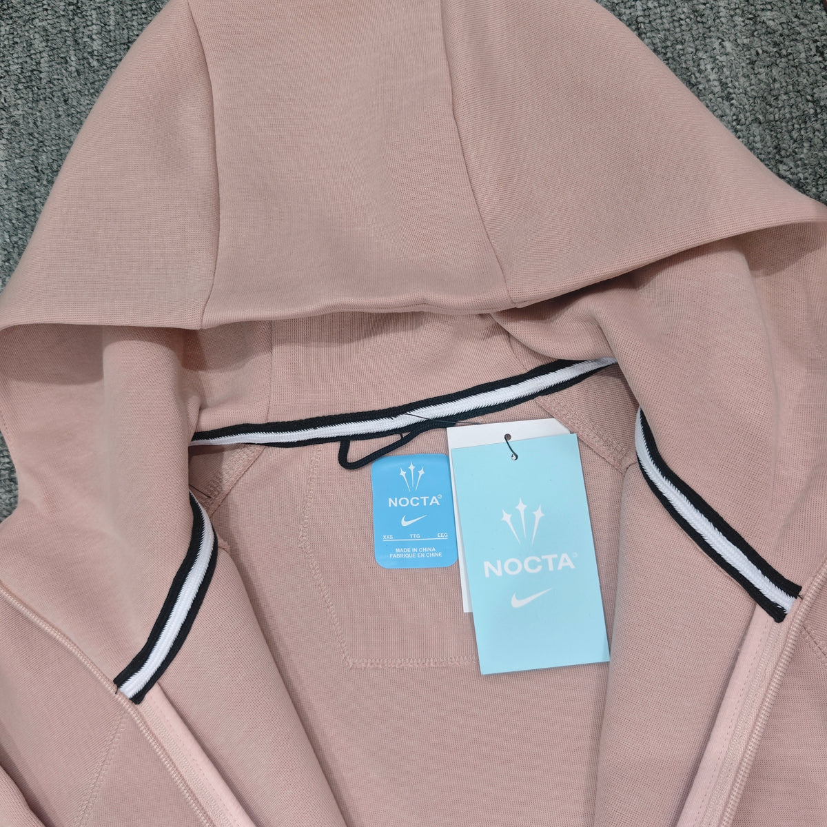 Sudadera Nike x NOCTA Tech Fleece Full-Zip Hoodie (Ice Peach / Pink)